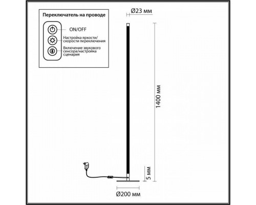 Торшер Odeon Light Fillini 4335/32FL