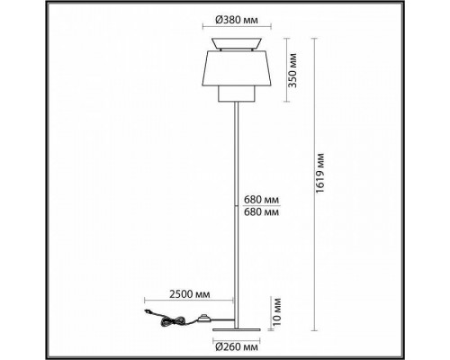 Торшер Odeon Light Kressa 4992/1F