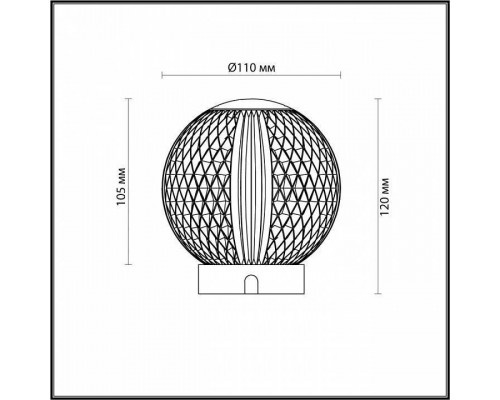 Настольная лампа декоративная Odeon Light Crystal 5008/2TL