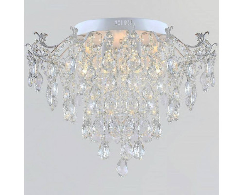 Потолочная люстра Reluce 04037 7 ламп белая с золотом 04037-0.3-07 WH+GOLD PN