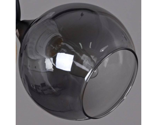 Люстра на штанге De Markt 06780-0.3-03 3xE27 черный/дерево 06780-0.3-03 BK+WOOD