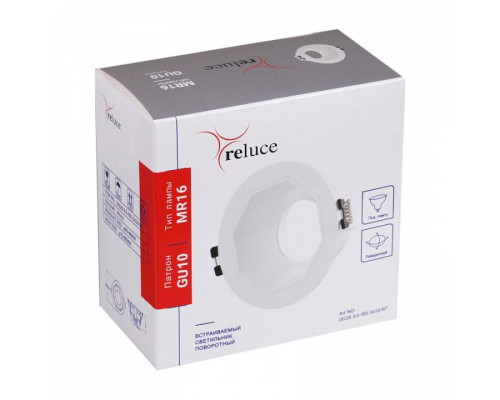 Встраиваемый светильник Reluce  16128-9.0-001 GU10 WT
