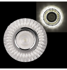 Встраиваемый светильник 16168-9.0-001GP MR16+LED3W WT/CL