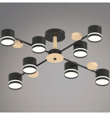 Люстра на штанге 68730-0.3-08 GX53 BK+WOOD