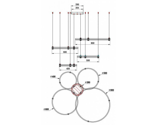 Подвесной светильник Stilfort Tooring 4006/05/04PL