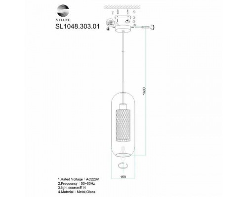 Подвесной светильник ST-Luce Gerrit SL1048.303.01