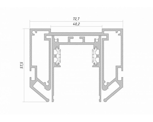 Профиль-держатель алюминиевый TrackLine Track STC 0611303