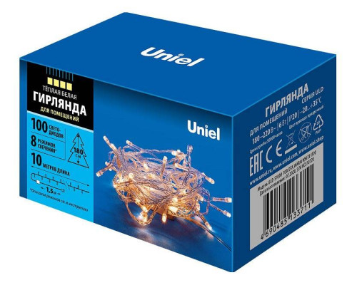Гирлянда Нить Uniel ULD-S1000 UL-00007200
