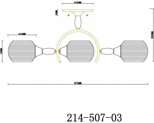 Люстра на штанге Velante  214-507-03