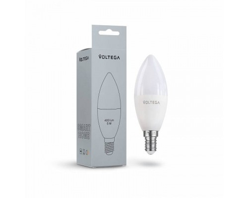 Лампа светодиодная с управлением через Wi-Fi Voltega Wi-Fi bulbs E14 5Вт 2700-6500K 2427