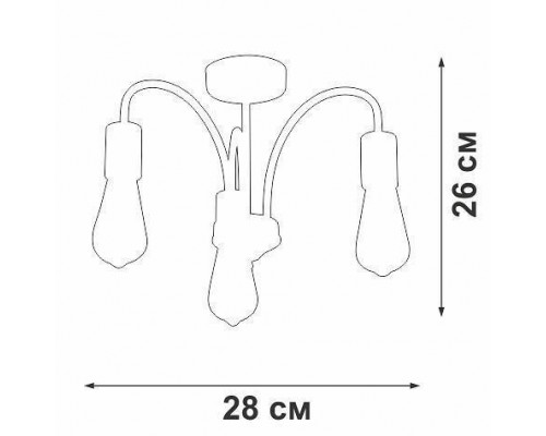 Люстра на штанге Vitaluce V3024 V3024-1/3PL