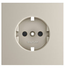 Накладка для розетки с заземлением и со шторками Voltum S70 VLS000703