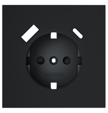 Накладка для розетки с заземлением и со шторками и 2хUSB type A и C Voltum S70 VLS001007