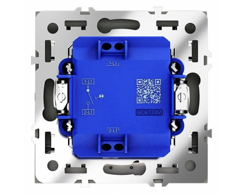 Выключатель одноклавишный с подсветкой без рамки Voltum S70 VLS010207