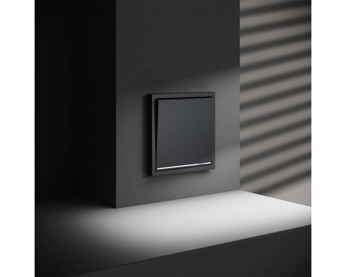 Выключатель одноклавишный с подсветкой без рамки Voltum S70 VLS010207