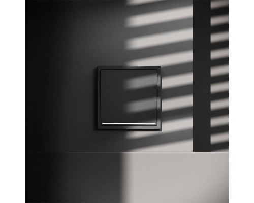 Выключатель одноклавишный с подсветкой без рамки Voltum S70 VLS010207