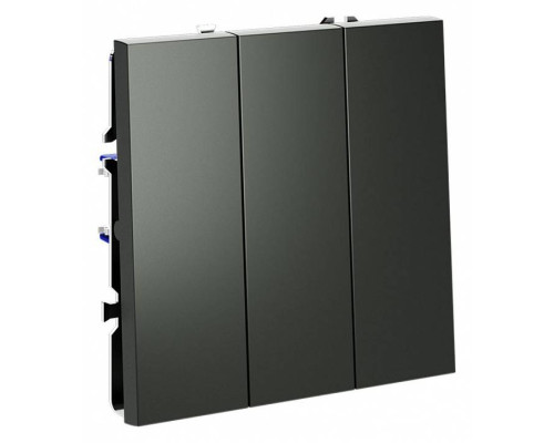 Выключатель трехклавишный без рамки Voltum S70 VLS030106