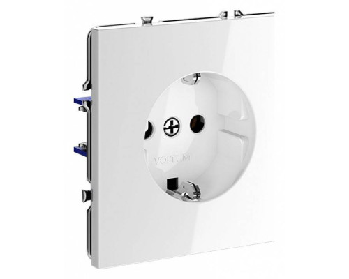Розетка с заземлением, без рамки Voltum S70 VLS040101