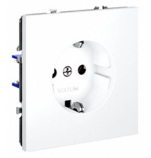 Розетка с заземлением, без рамки Voltum S70 VLS040102