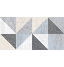 Village Плитка настенная голубой микс 34008 25х50