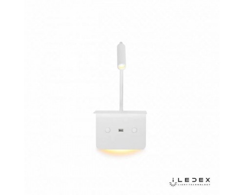 Бра с полкой iLedex Support 7031C WH