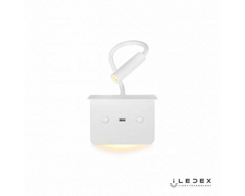 Бра с полкой iLedex Support 7031C WH