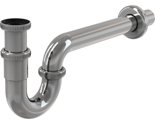 Сифон для умывальника Ø32, U-форма, цельнометаллический, с накидной гайкой 5/4", арт. A432