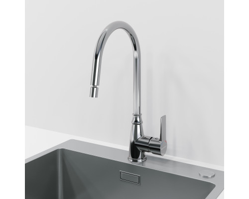 Смеситель для кухни LAPARET ALAMERA с поворотным изливом N2042302LPT