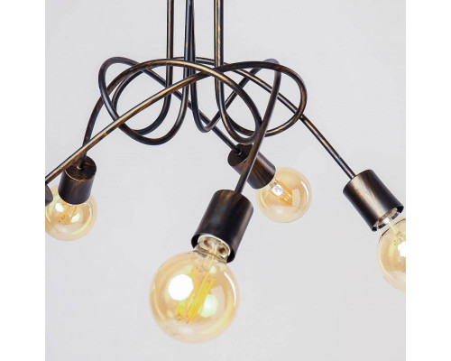 Люстра на штанге ADILUX Tango Black Patina 10135