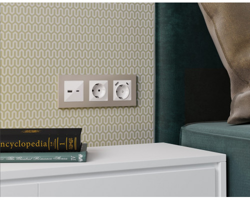 Рамка на 1 пост Ambrella Volt Techno AF220361