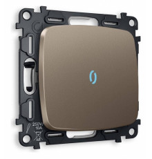 Выключатель проходной одноклавишный с подсветкой без рамки Ambrella Volt Quant MO632040