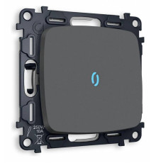 Выключатель проходной одноклавишный с подсветкой без рамки Ambrella Volt Quant MO902040