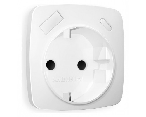 Накладка для розетки с заземлением и со шторками и 2хUSB type A и C Ambrella Volt Quant OP1300