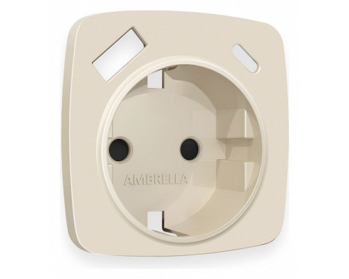 Накладка для розетки с заземлением и со шторками и 2хUSB type A и C Ambrella Volt Quant OP3300