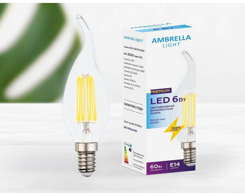 Лампа светодиодная Ambrella Light C37L E14 6Вт 4200K 202215