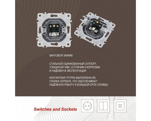 ТВ-розетка без рамки Arte Milano am-206 206.43-1.silver