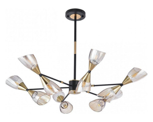 Люстра на штанге Arte Milano Neapolis 276708/12 BK/GD