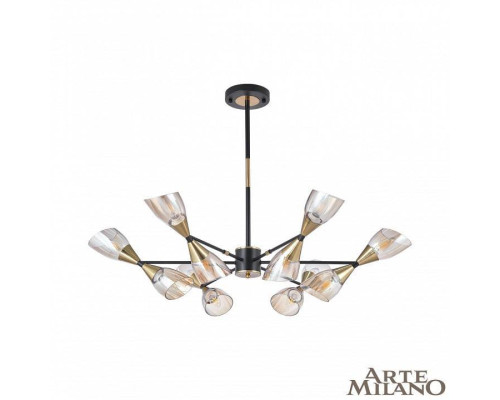 Люстра на штанге Arte Milano Neapolis 276708/12 BK/GD
