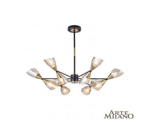 Люстра на штанге Arte Milano Neapolis 276708/12 BK/GD