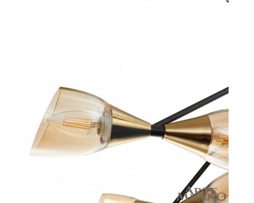 Люстра на штанге Arte Milano Neapolis 276708/12 BK/GD