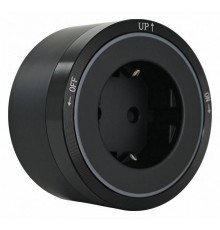 Розетка с заземлением на треке Arte Milano Am-track-sockets 380066TS LED/ES Black