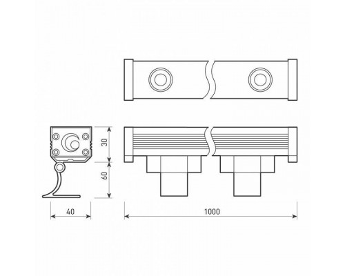 Настенный прожектор Arlight Line wallwasher 024303