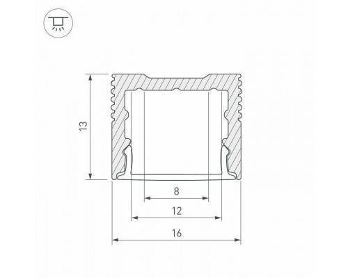 Короб накладной Arlight SL-SLIM 025869