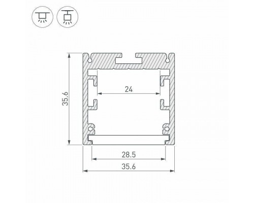 Профиль подвесной Arlight SL-ARC-TWIST 032681