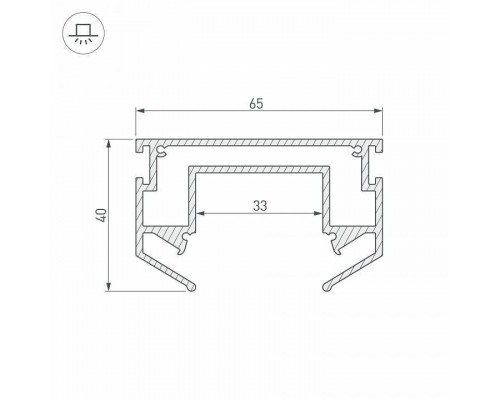 Профиль-держатель Arlight LGD-STRETCH-4TR 033090