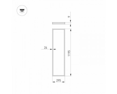 Светильник для потолка Армстронг Arlight DL-INTENSO 043558