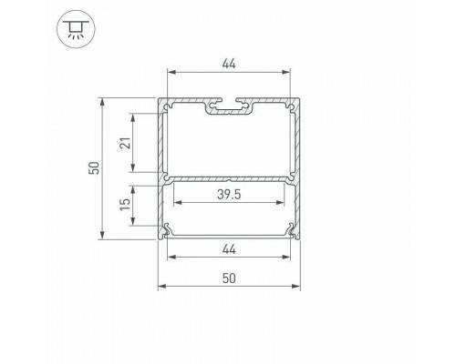 Профиль накладной Arlight SL-LINE 043976