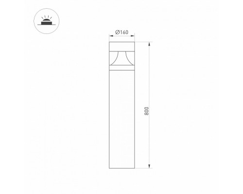 Наземный низкий светильник Arlight LGD-LANDMARK-BOLL 045533