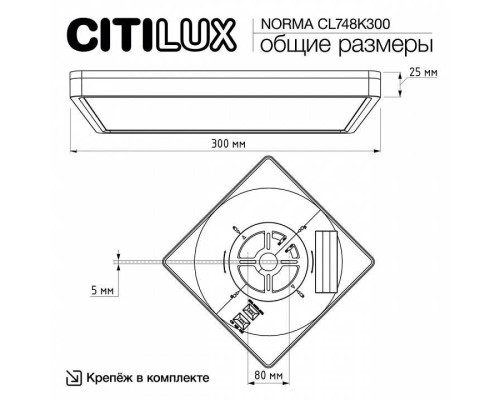 Накладной светильник Citilux Norma CL748K300