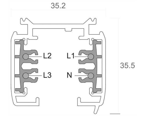 Трек накладной Deko-Light D Line 710003